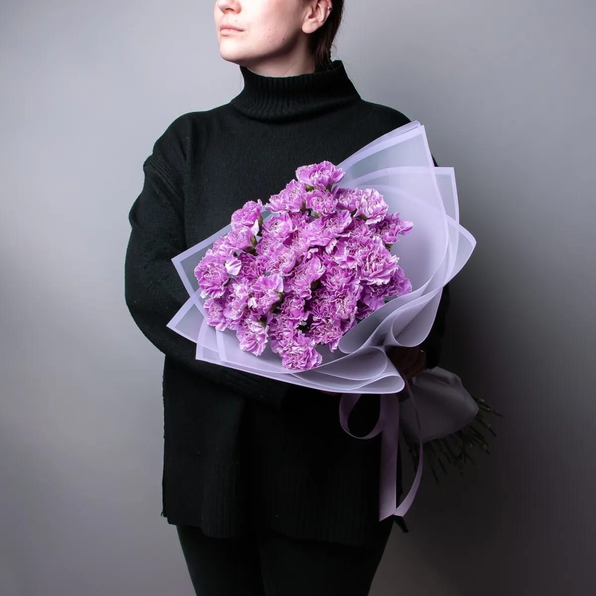 Сиреневые диантусы